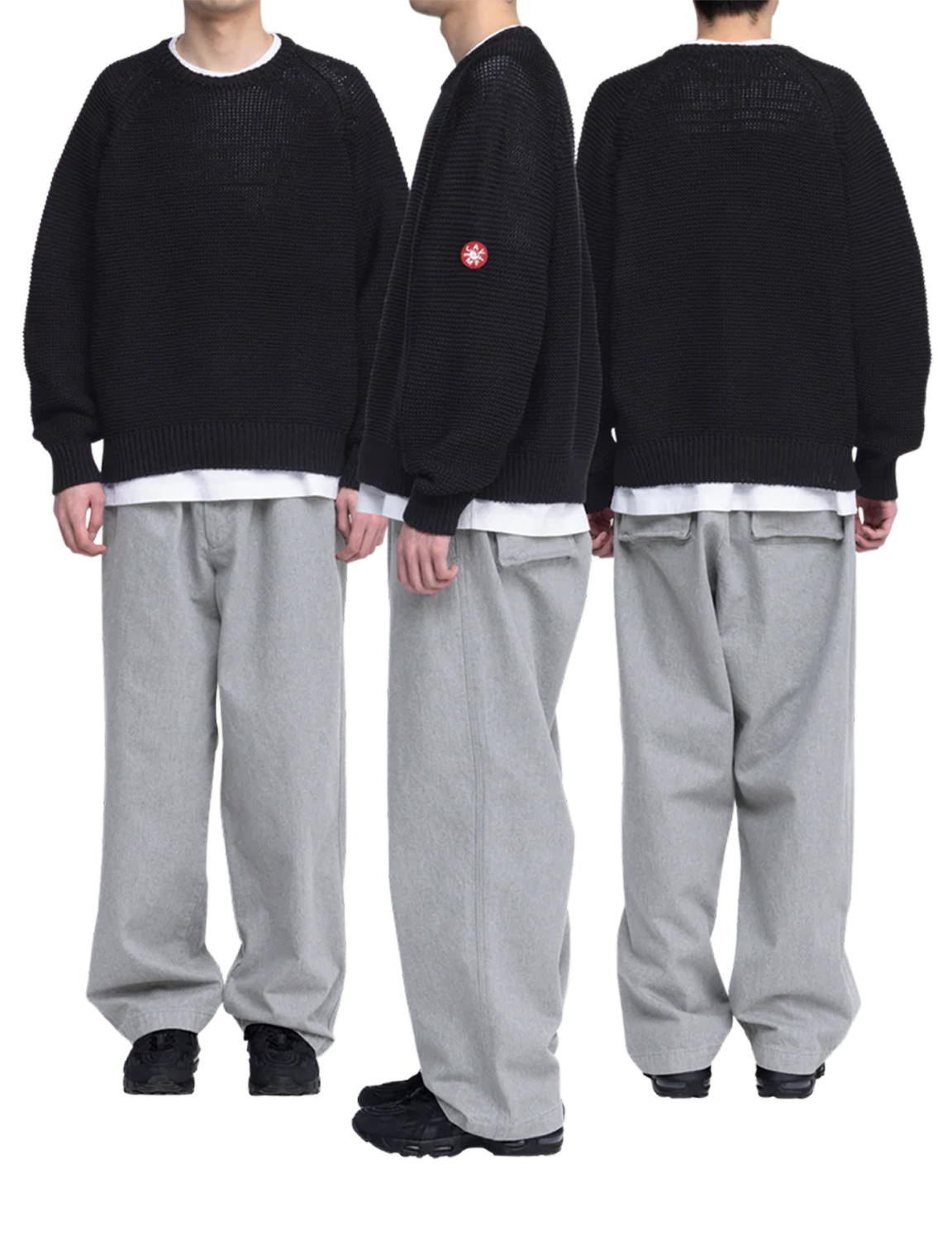 RAGLAN SLEEVE COTTON KNIT