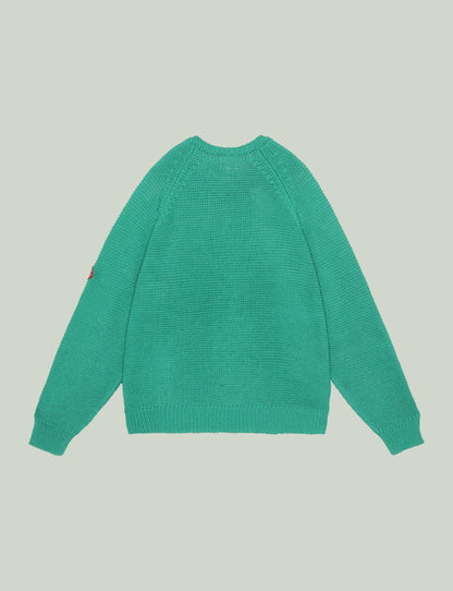 RAGLAN SLEEVE COTTON KNIT