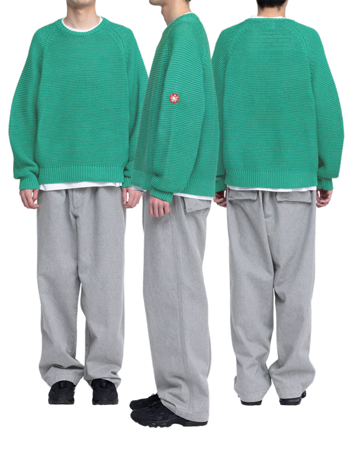 RAGLAN SLEEVE COTTON KNIT