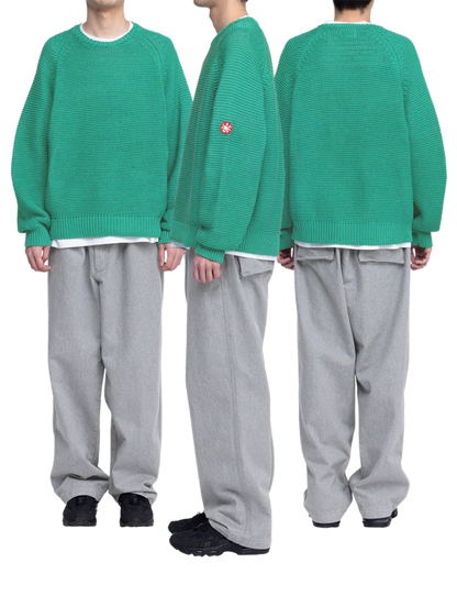 RAGLAN SLEEVE COTTON KNIT