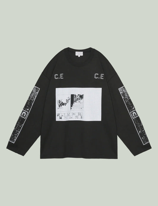 C.E CAV EMPT(シーイー) 2025aw ロンTEE 通販 ブラック