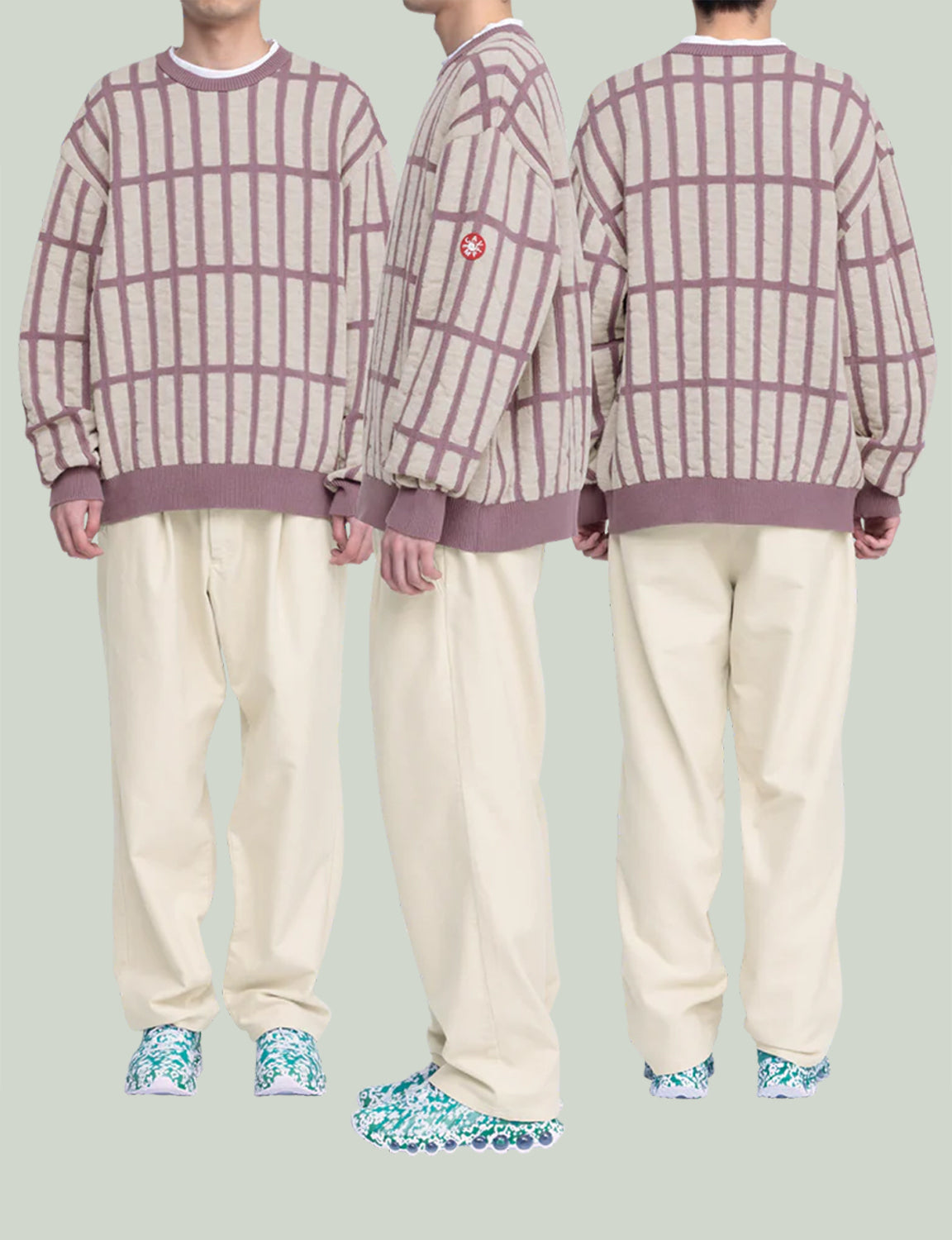 BRUSHED SOFT COTTON ONE TUCK PANTS