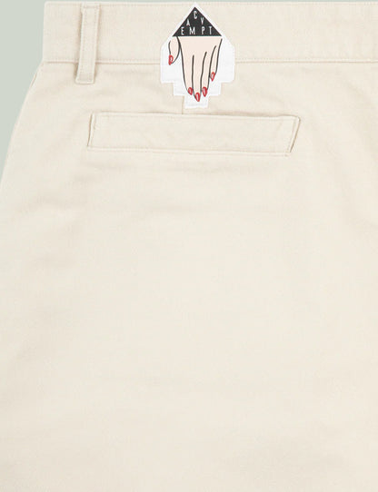 BRUSHED SOFT COTTON ONE TUCK PANTS