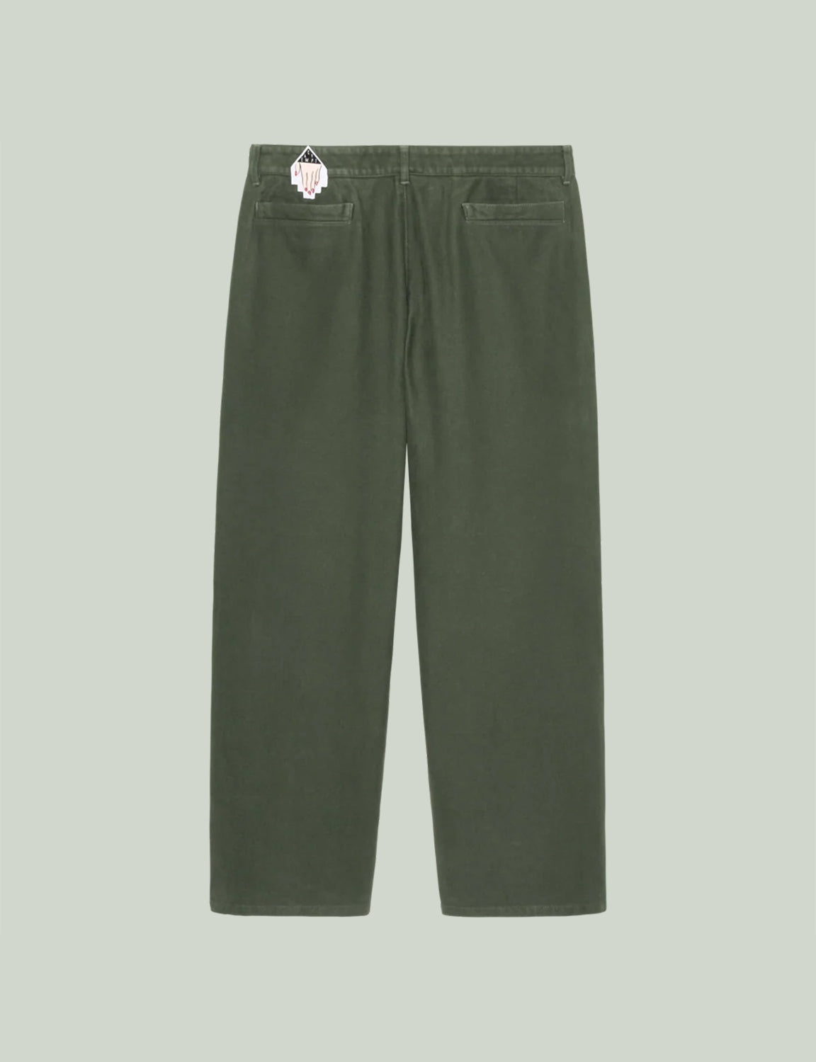 BRUSHED SOFT COTTON ONE TUCK PANTS