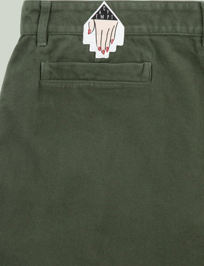 BRUSHED SOFT COTTON ONE TUCK PANTS