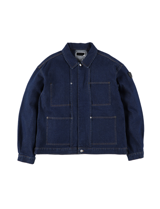 DENIM RIVET CHORE JACKET