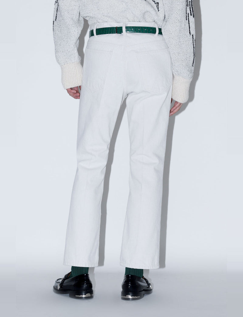 TOGA VIRILIS - DENIM PANTS - WHITE