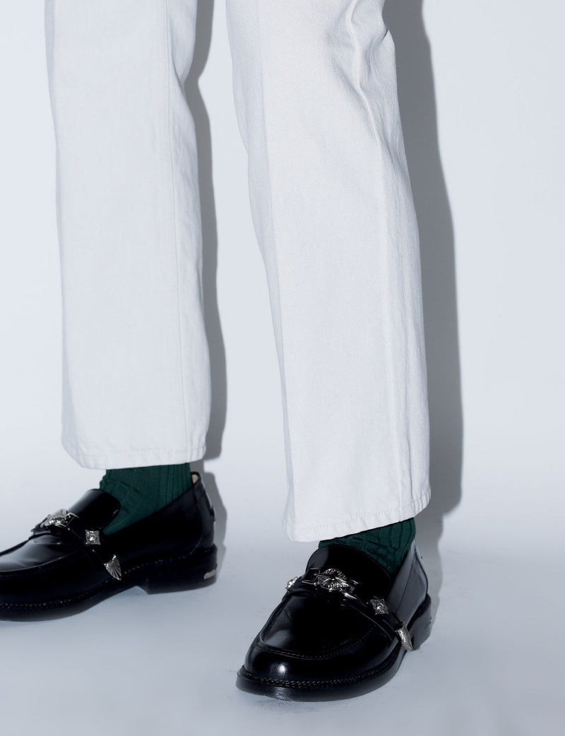TOGA VIRILIS - DENIM PANTS - WHITE