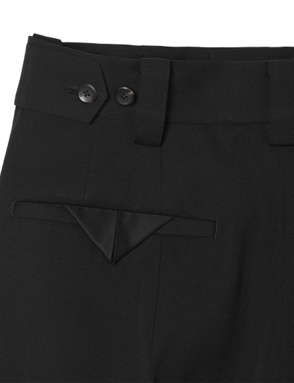 Extra Volumed Tapered Pants / black