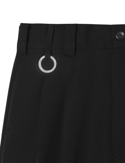 Extra Volumed Tapered Pants / black