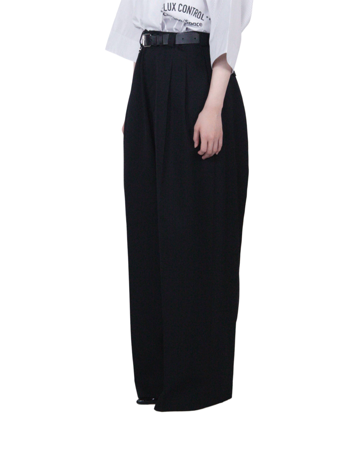 Extra Volumed Tapered Pants / black