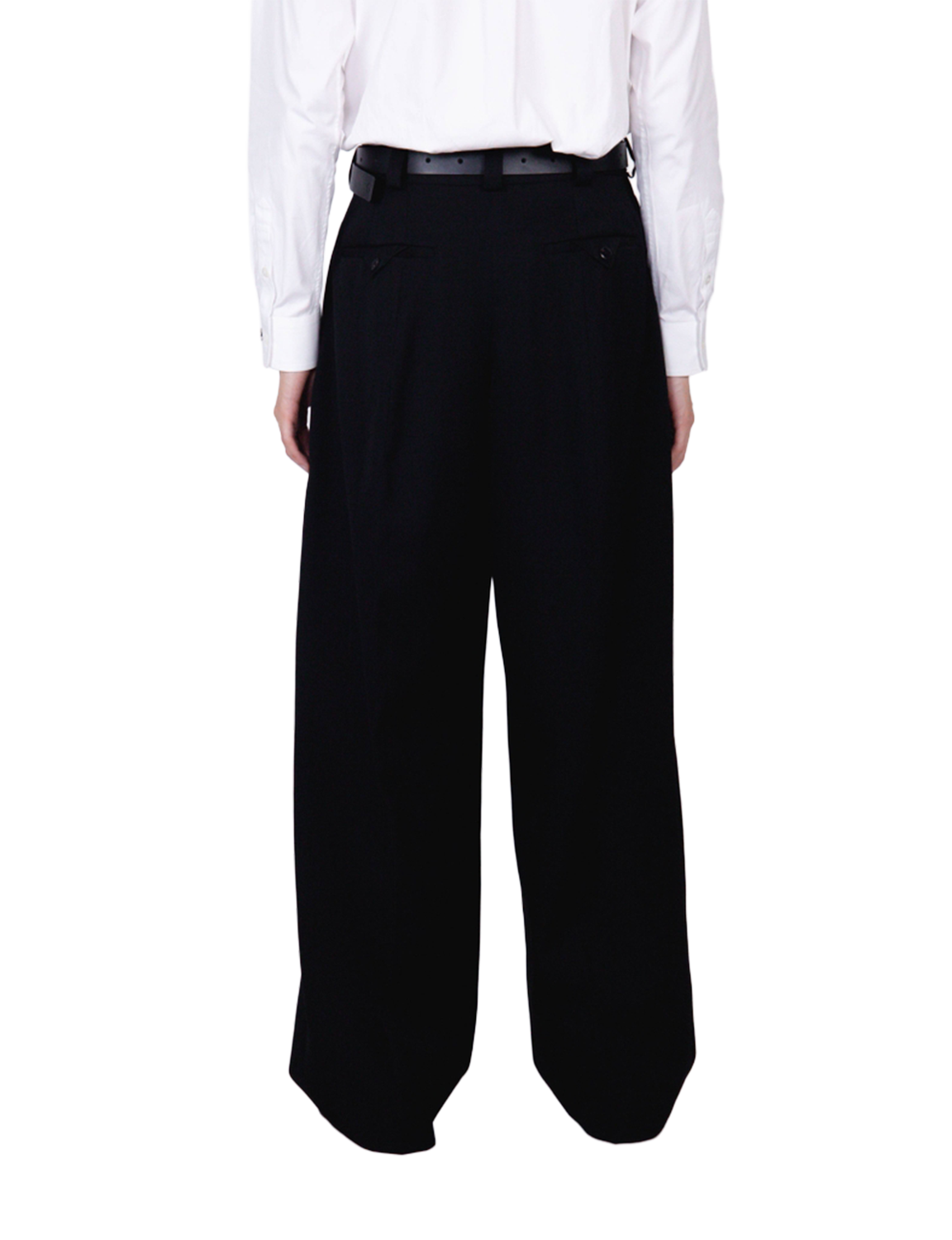 Extra Volumed Tapered Pants / black