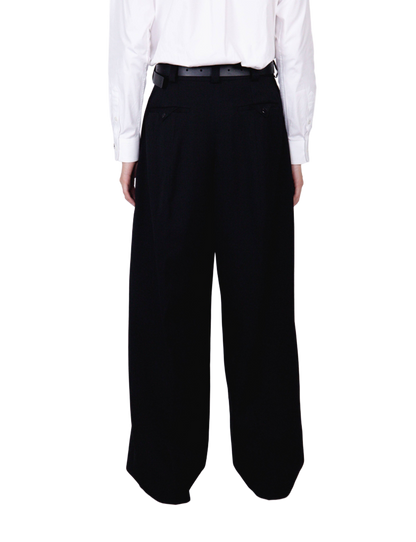 Extra Volumed Tapered Pants / black