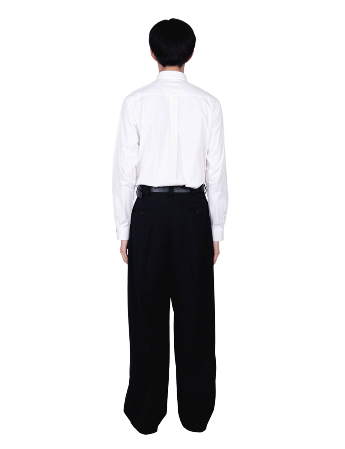 Extra Volumed Tapered Pants / black
