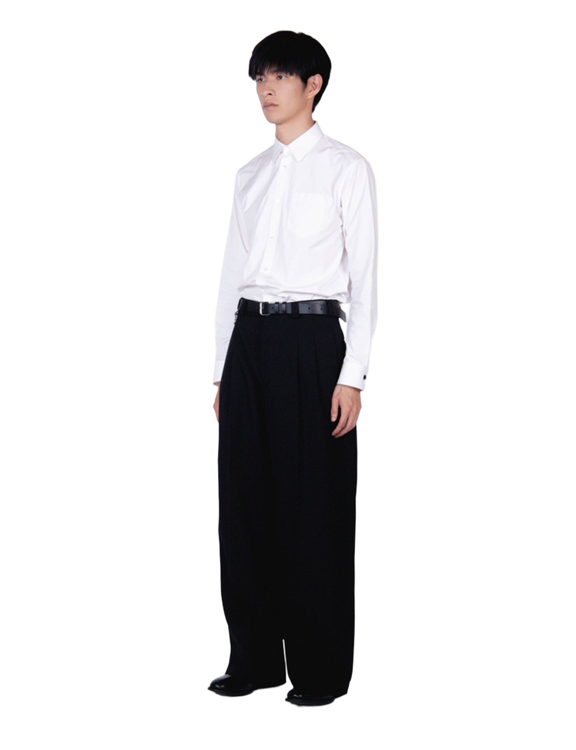 Extra Volumed Tapered Pants / black