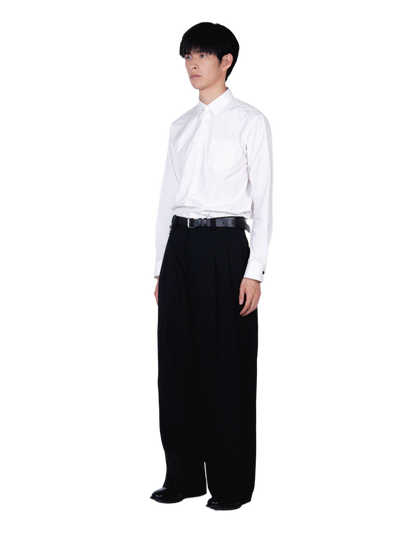 Extra Volumed Tapered Pants / black