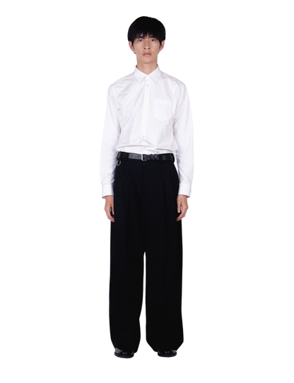 Extra Volumed Tapered Pants / black