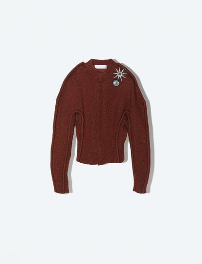 MOTIF KNIT CARDIGAN