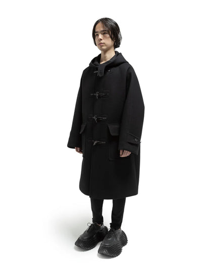 Vintage Modern Duffle Coat - Black