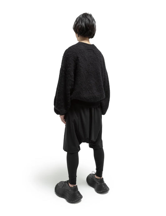 Deformed mohair knit - Black