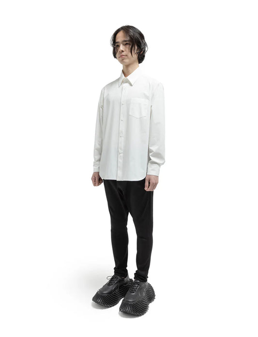 Watteau gathered shirt - White