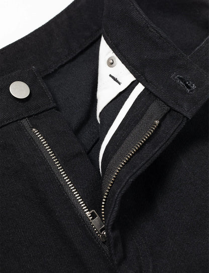 REVERSIBLE DENIM PANTS (BLACK)
