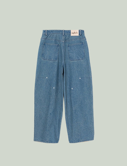 REVERSIBLE DENIM PANTS (BLUE)