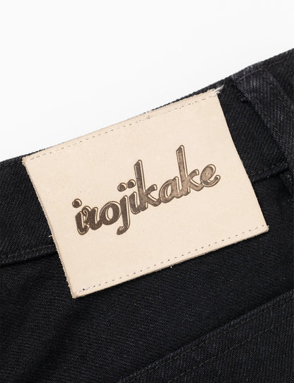 REVERSIBLE DENIM PANTS (BLACK)