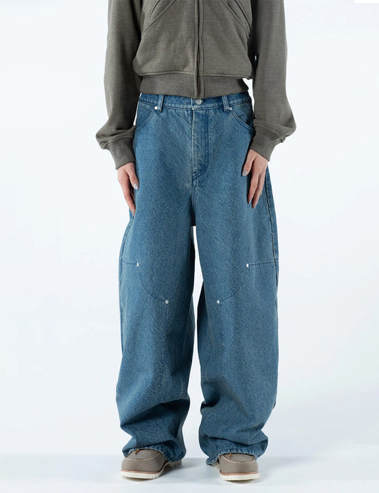 REVERSIBLE DENIM PANTS (BLUE)