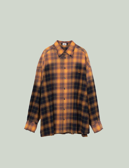 TARTAN BIG SHIRT (YELLOW)