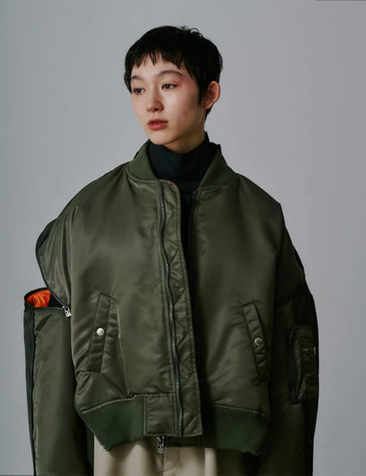 DISTORTED ZIPPER MA-1