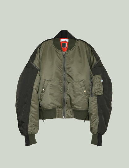 DISTORTED ZIPPER MA-1