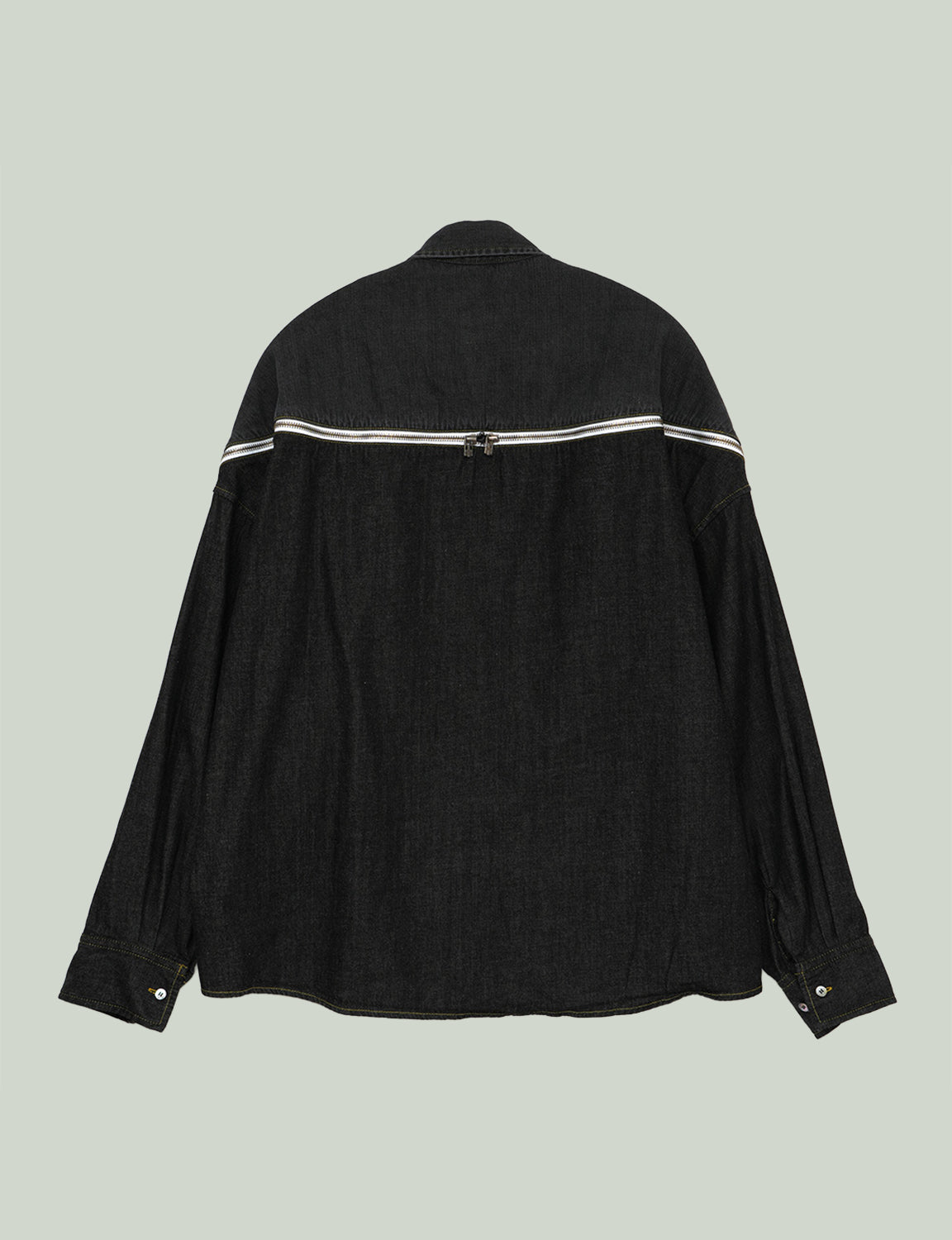 DENIM ZIPPER SHIRT