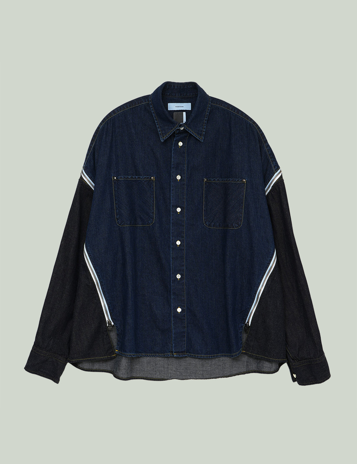DENIM ZIPPER SHIRT