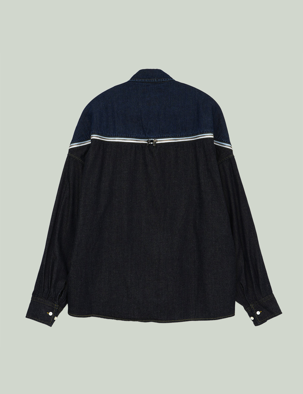 DENIM ZIPPER SHIRT