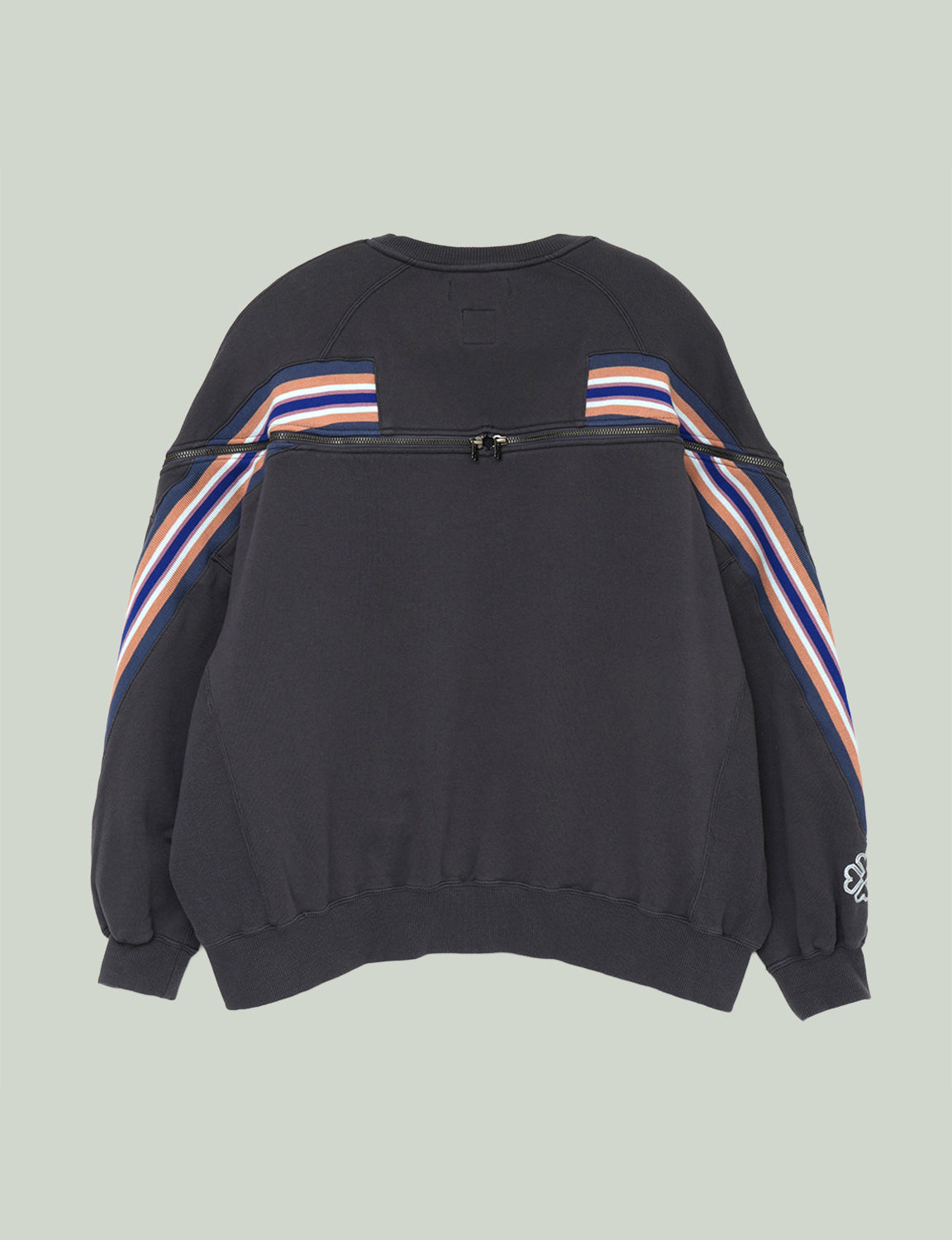 ZIPPER RIB SWEAT