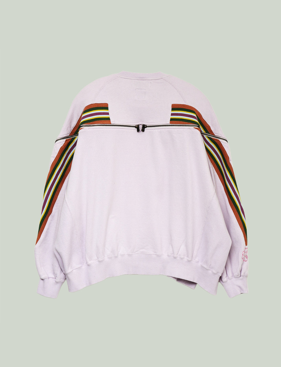ZIPPER RIB SWEAT