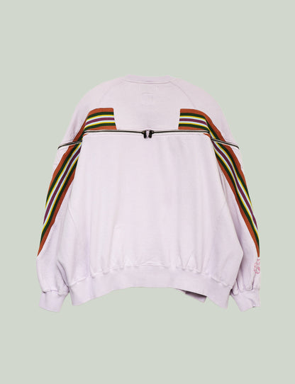 ZIPPER RIB SWEAT