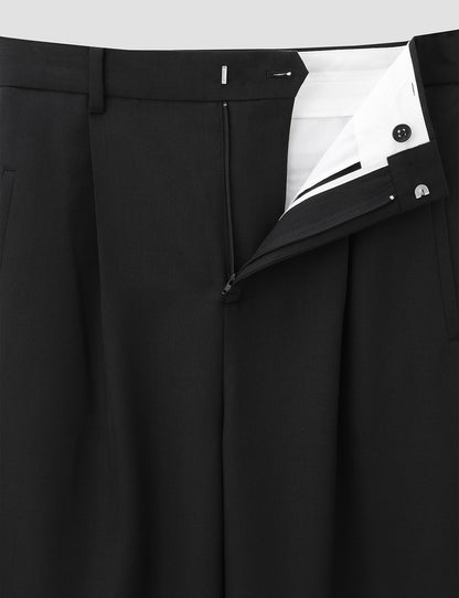 DISTRESSED WOOL TROUSERS
