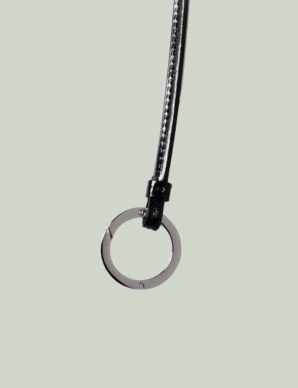 Key Necklace / black×silver