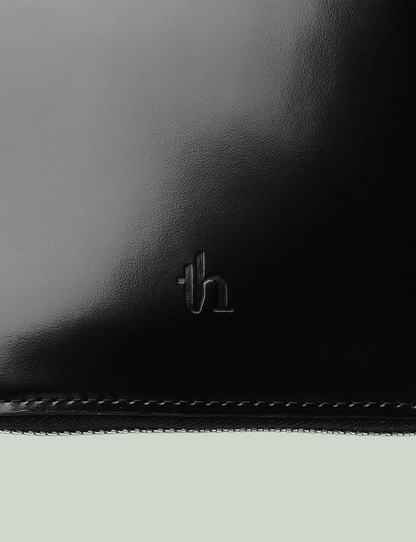 Zip Around Wallet / black × silver