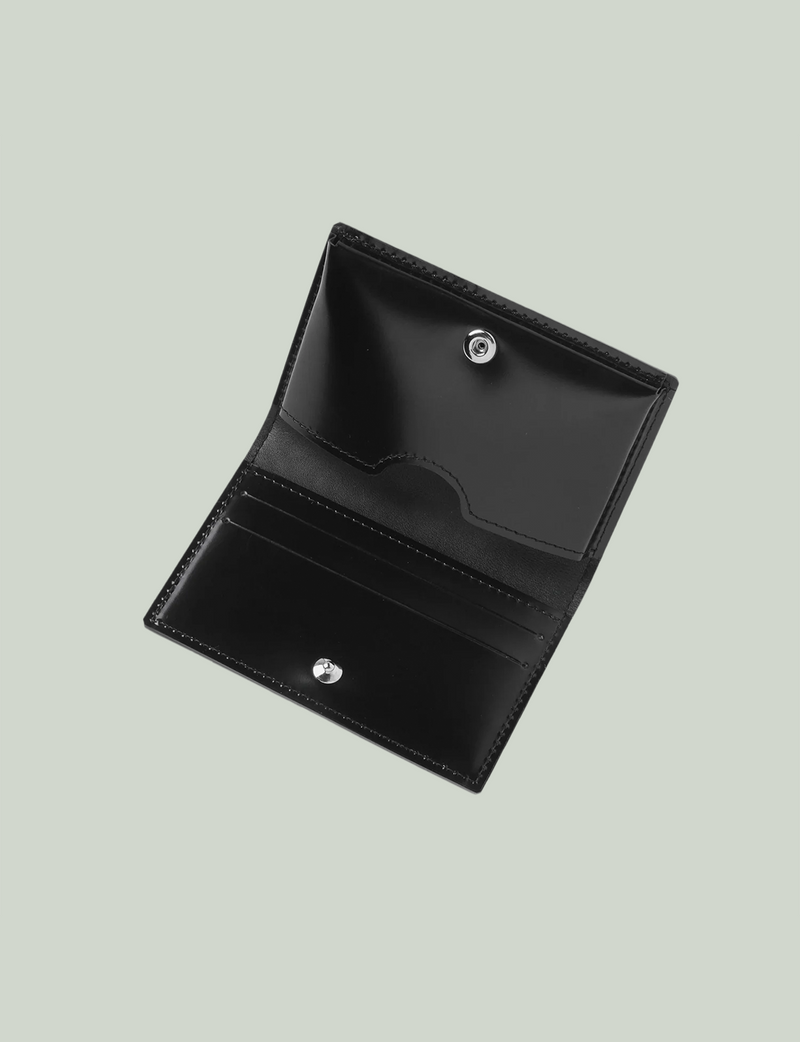 Embossed Card Case / black × silver