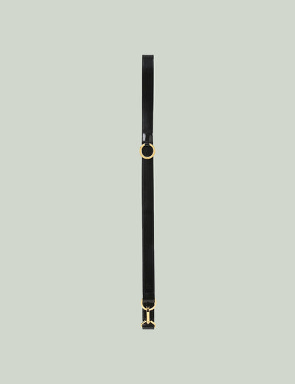 Shoulder Belt / black × gold