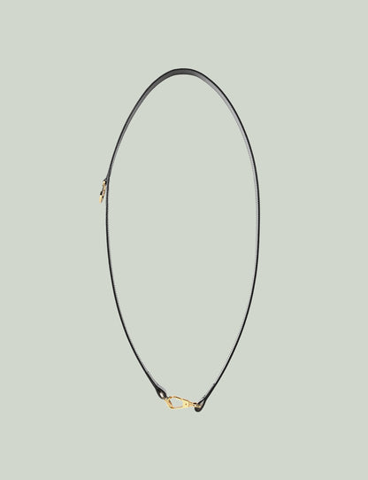 Shoulder Belt / black × gold