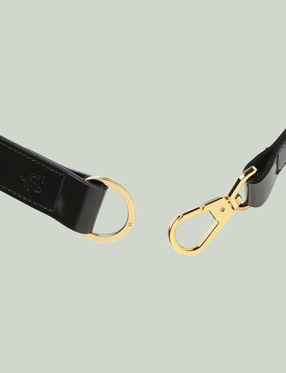Shoulder Belt / black × gold