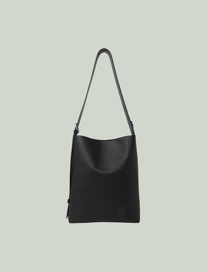 Belt Tote / black × silver