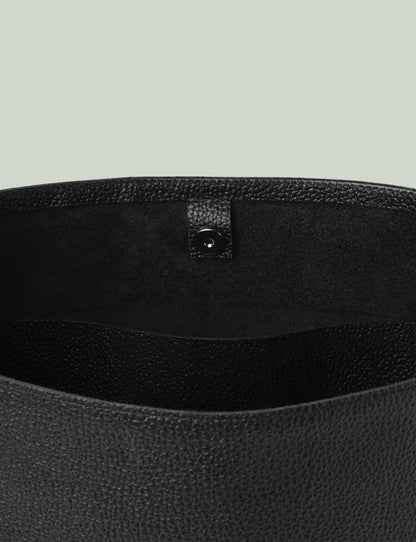 Belt Tote / black × silver