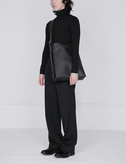 Belt Tote / black × silver