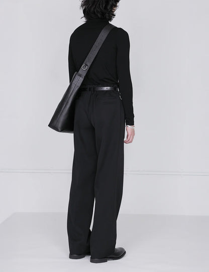 Belt Tote / black × silver