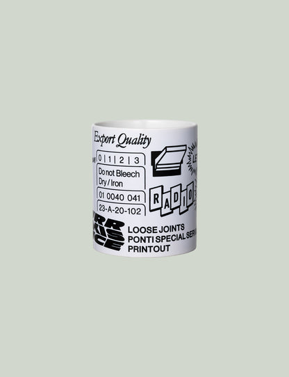 PRINTOUT X PONTI - 'LET'S GET PHYSICAL!' MUG CUP